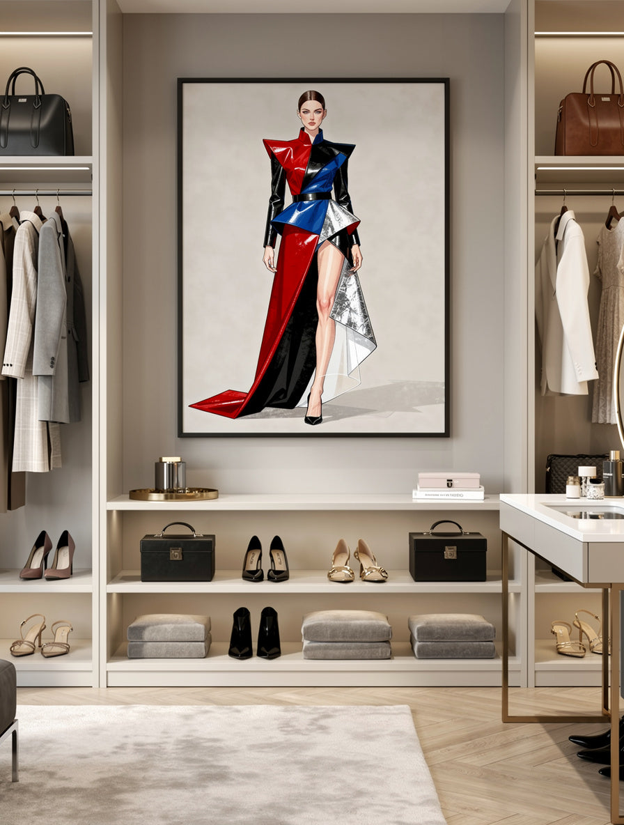 Couture Silhouette Wall Art | Deconstructed Grace