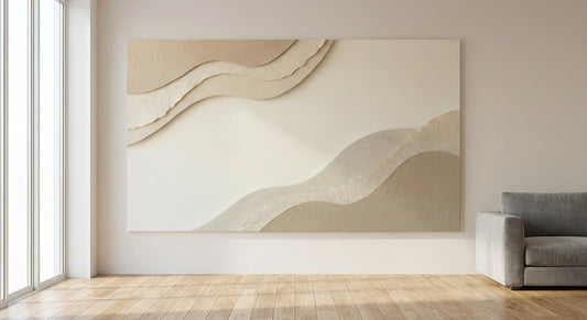 Neutral Abstract Wall Art | Organic Flowing Forms | Modern Minimalist Natural Art Print