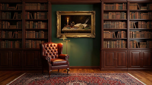 The Alchemist's Still Life – Dark Academia Wall Art Print | Moody Scholarly Vintage Aesthetic