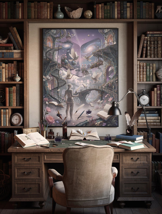 Floating Archive of Forgotten Dreams | AI Surrealism