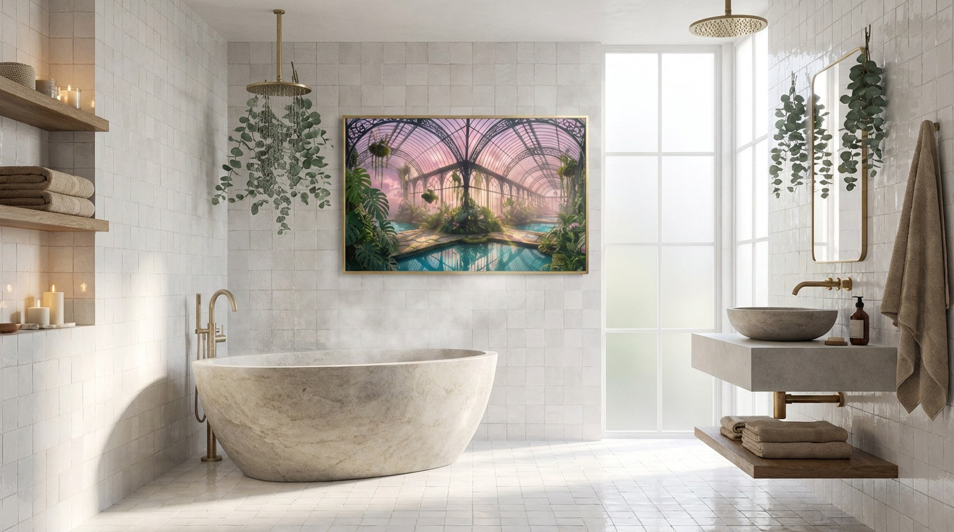 The Infinite Greenhouse Surreal Wall Art | Dreamcore Print