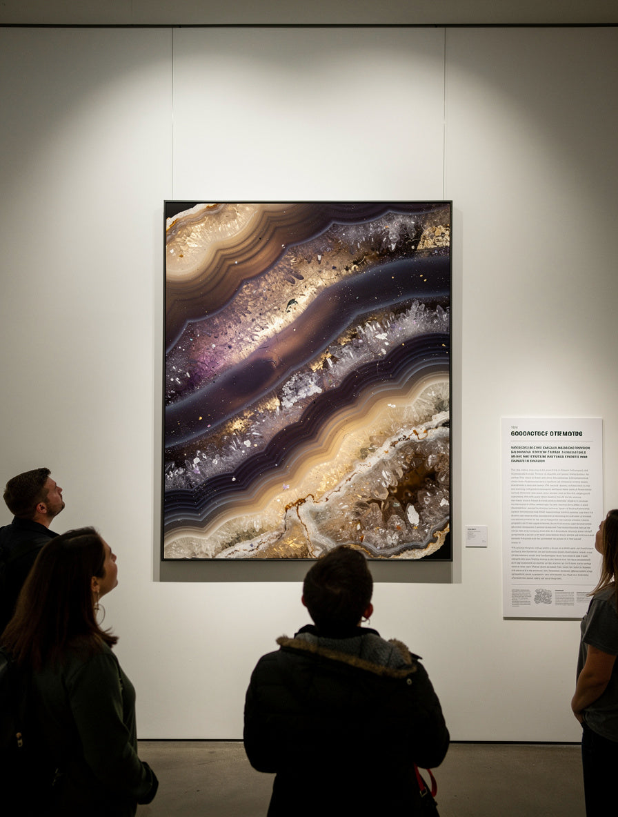 Agate Nebula Macro Crystal Formation | Fine Art Print