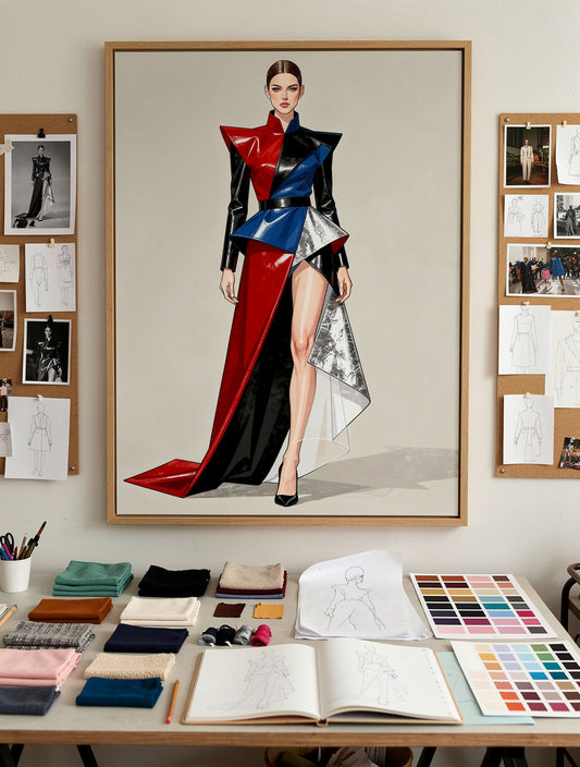 Couture Silhouette Wall Art | Deconstructed Grace