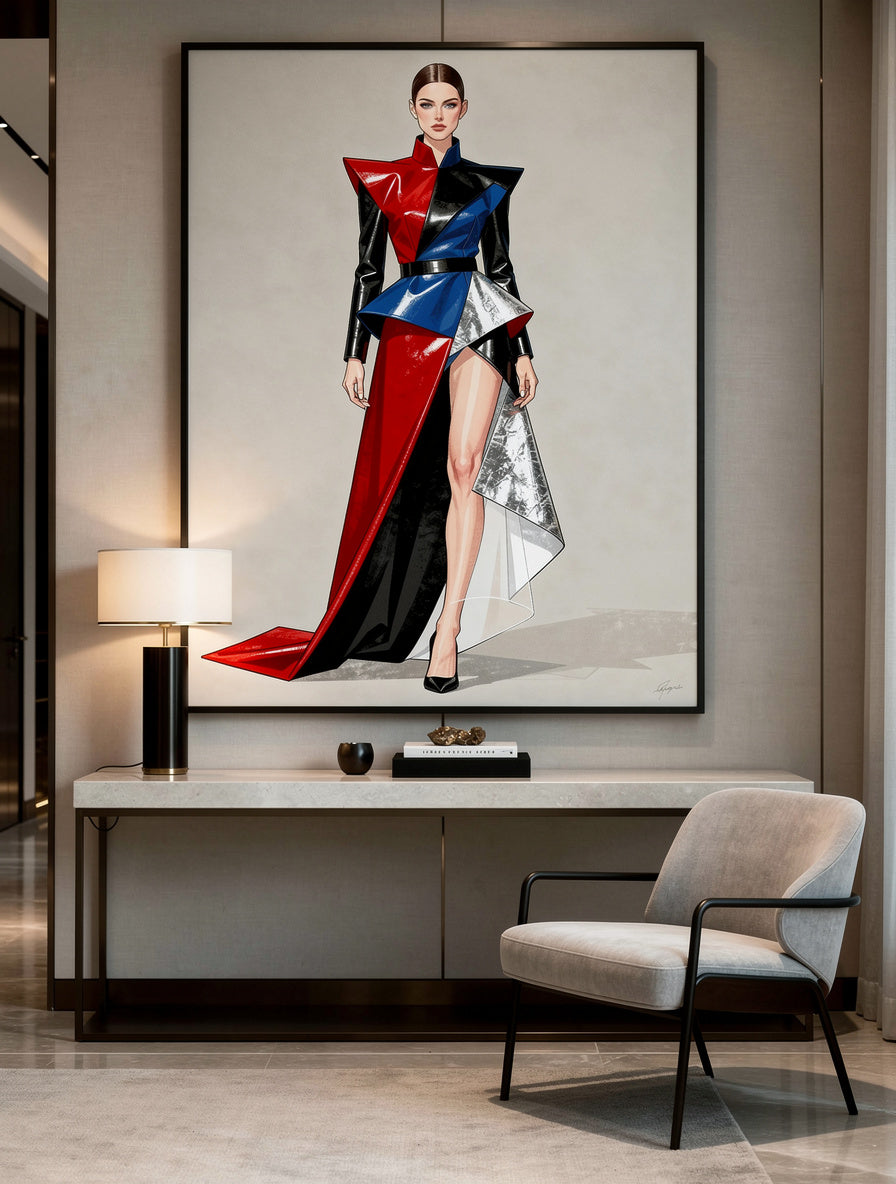 Couture Silhouette Wall Art | Deconstructed Grace