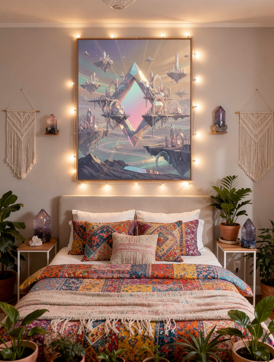 Crystalline Dream Portal AI Surrealism | Ethereal Canvas