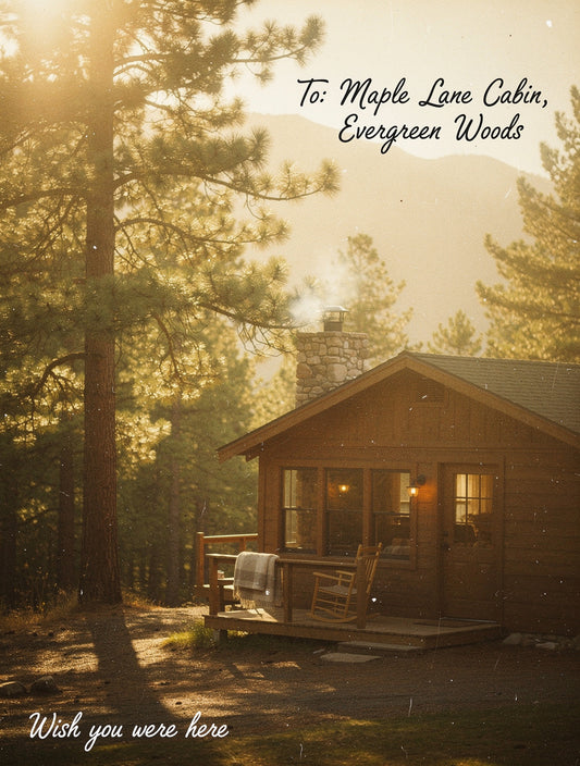 Faded Postcard from Home Wall Art | Nostalgic