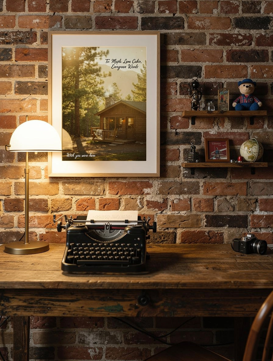 Faded Postcard from Home Wall Art | Nostalgic