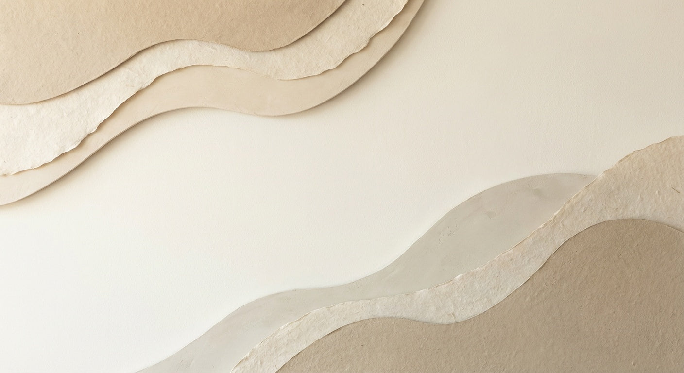 Neutral Abstract Wall Art | Organic Forms Modern Minimalist Print