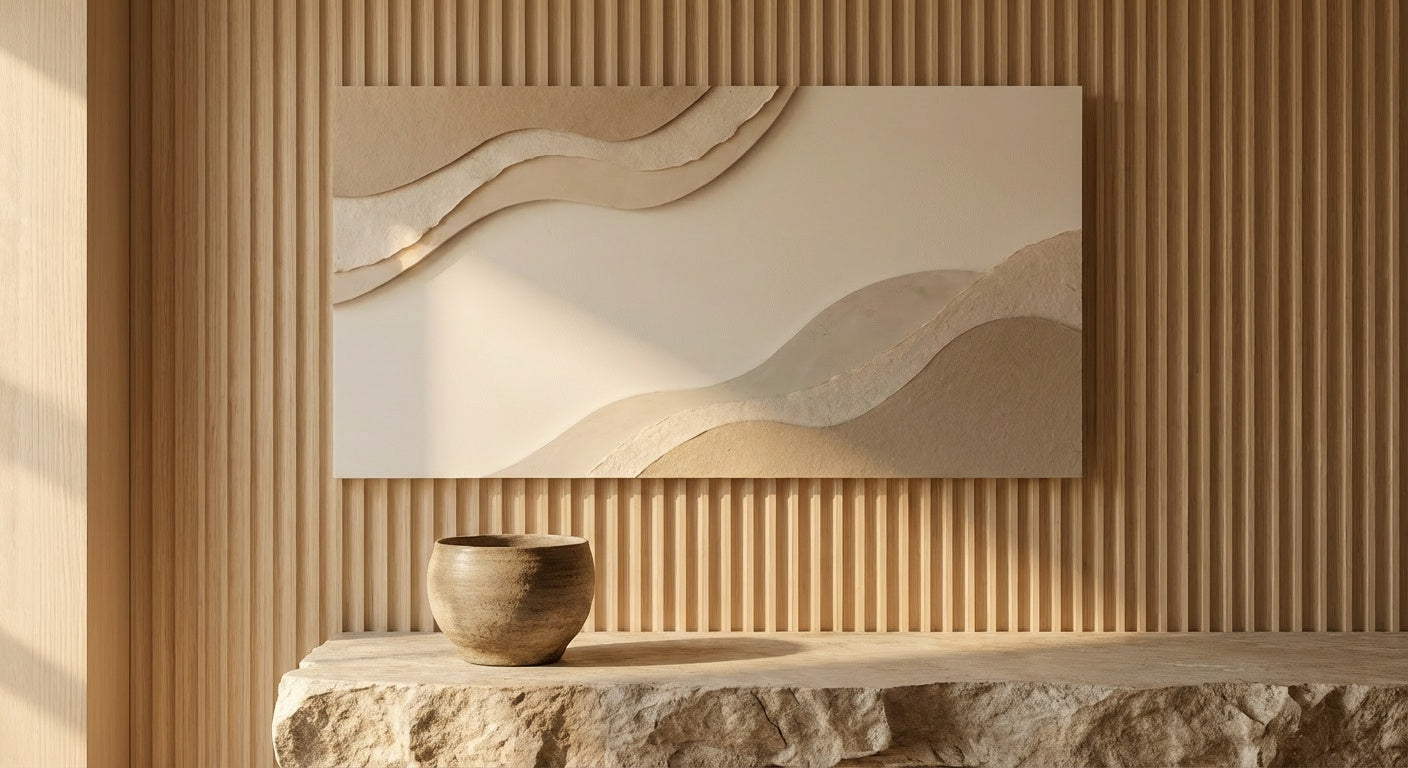 Neutral Abstract Wall Art | Organic Forms Modern Minimalist Print