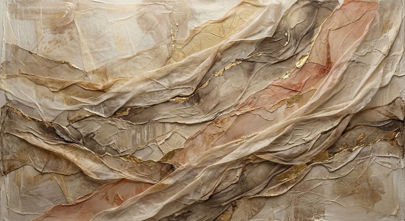 Sediment & Silk Quiet Maximalism Wall Art | Neutral Layered