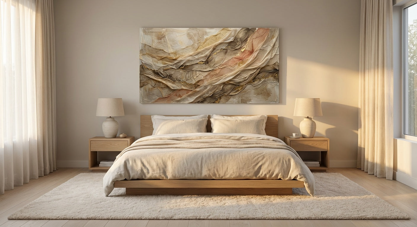 Sediment & Silk Quiet Maximalism Wall Art | Neutral Layered