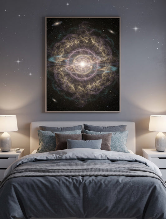 Supernova Birth Celestial Wall Art | Cosmic Canvas