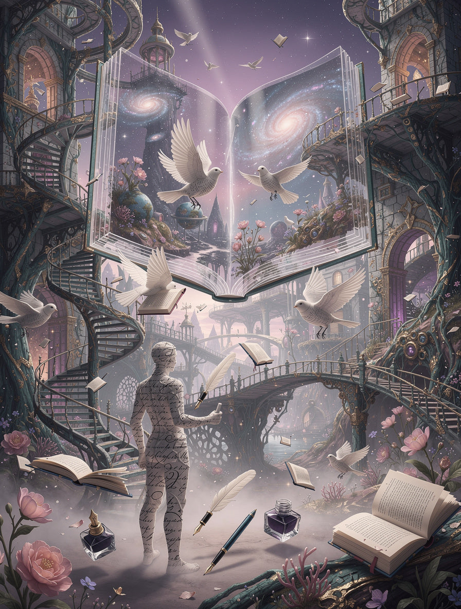 Floating Archive of Forgotten Dreams | AI Surrealism