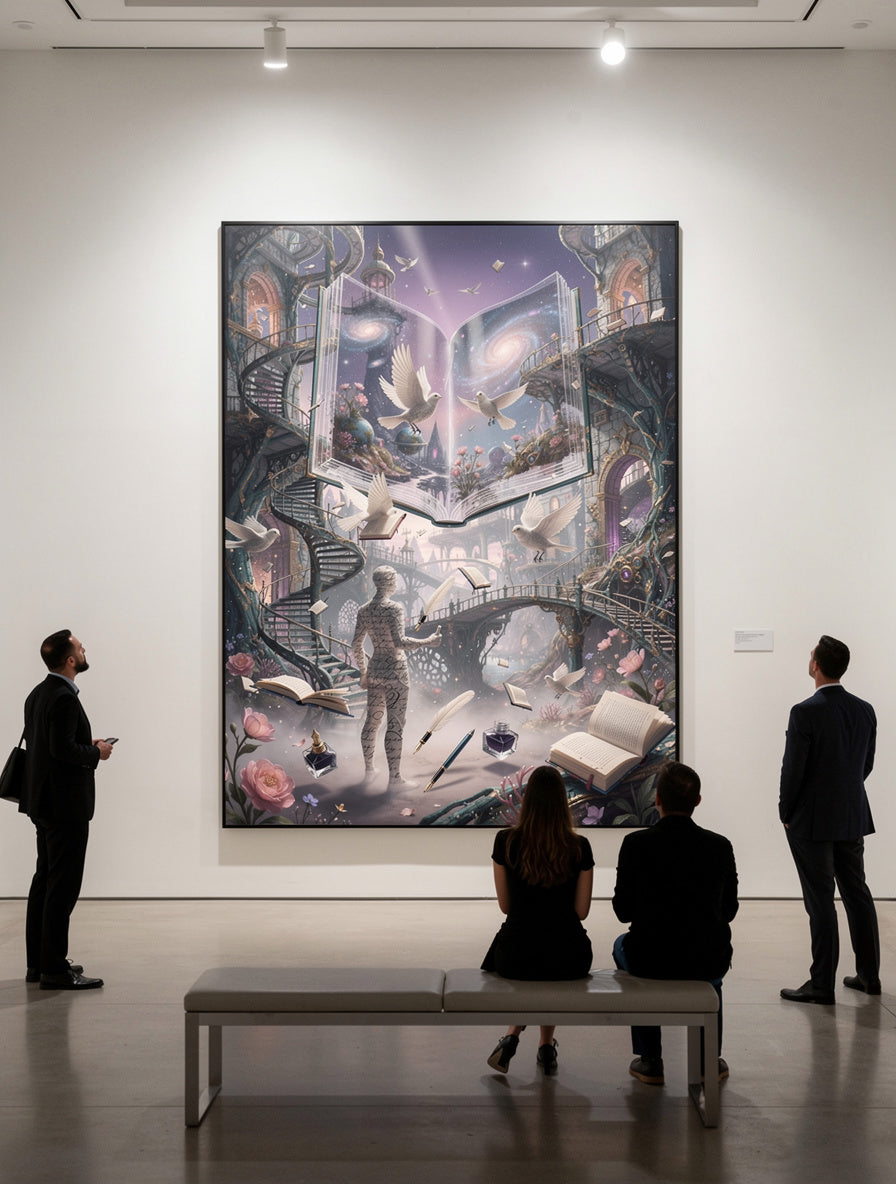 Floating Archive of Forgotten Dreams | AI Surrealism