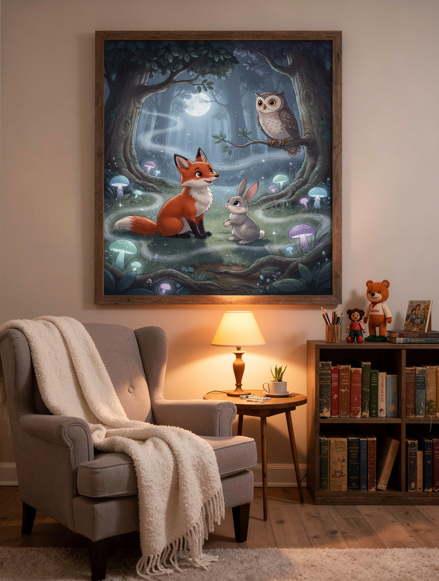 The Forest Keeps Its Secrets | Storybook Wall Art