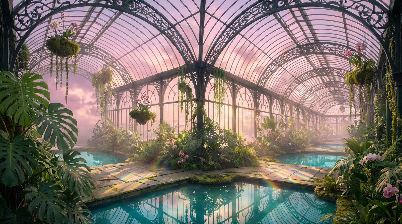 The Infinite Greenhouse Surreal Wall Art | Dreamcore Print