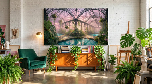 The Infinite Greenhouse Surreal Wall Art | Dreamcore Print