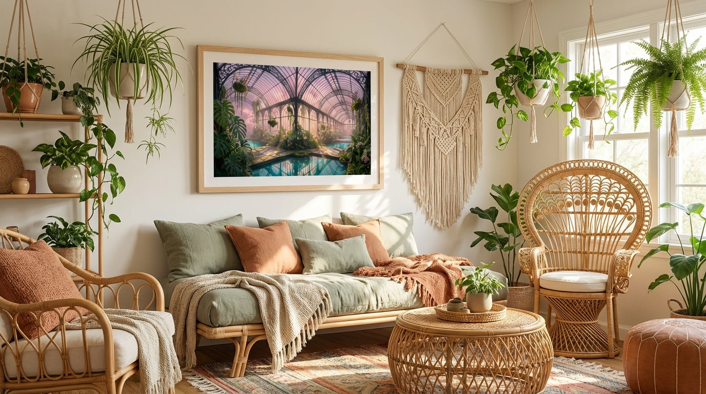 The Infinite Greenhouse Surreal Wall Art | Dreamcore Print